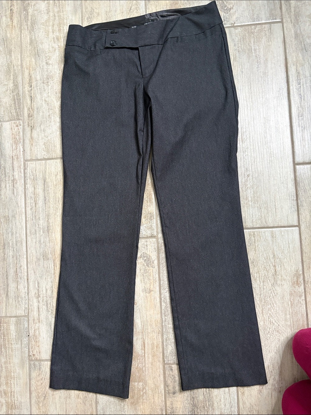 Maurices Black Dress Pants with Satin Waistband